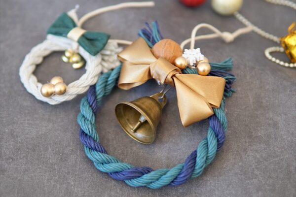 紙ひもリースができるまで