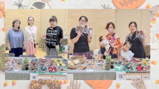 ハロウィンリースが大人気！「はぐくむフェス」に出店しました